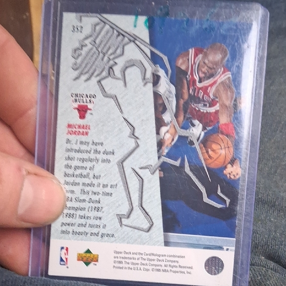Michael Jordan Basketball Trading Card